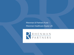 Rhenman & Partners Fund – Rhenman Healthcare Equity L/S