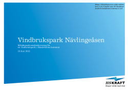 milj&ouml;konsekvensbeskrivning (MKB)