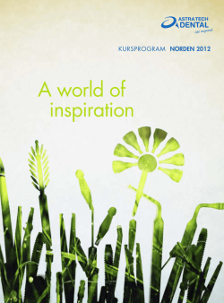 A world of inspiration