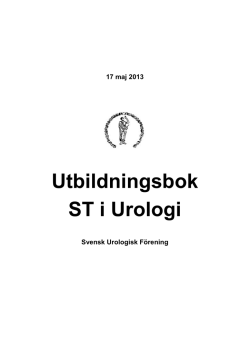 Utbildningsboken - Svensk Urologisk Förening