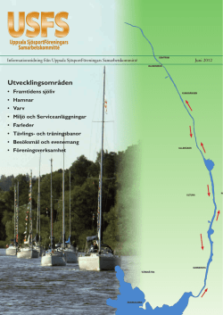 Utvecklingsområden - Uppsala Sjösportföreningars