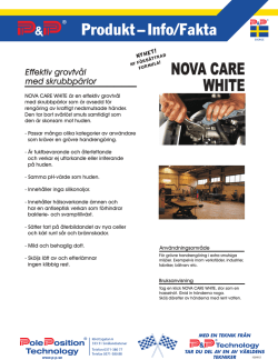 Nova Care White Målarrent och mekanikerrent med slipmedel