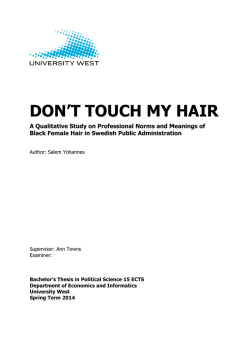 DON`T TOUCH MY HAIR