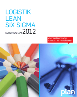 Logistik Lean six sigma
