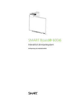 SMART Board 600i6 Interaktivt skrivtavlesystem Konfigurering och