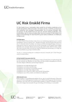 UC Risk Enskild Firma