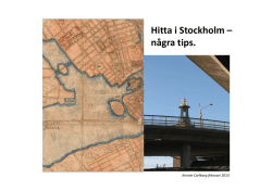 Stockholm - för släktforskare