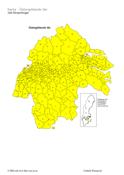 Karta - Östergötlands län