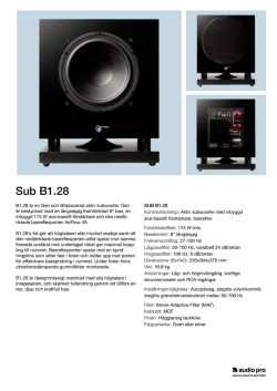Sub B1.28 - Audio Pro