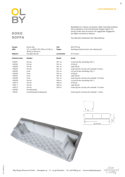 KOKO SOFFA - Olby Design
