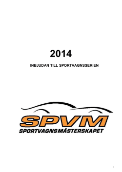 Inbjudan SPVM 2014