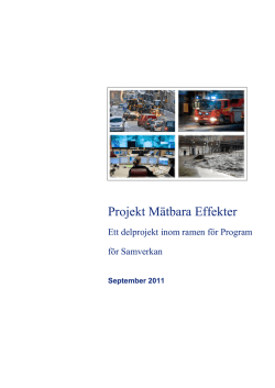 Projekt Mätbara Effekter - Program för samverkan