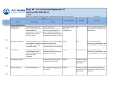v1.0 SLA Arithma-FT - OKQ8 Shared Service