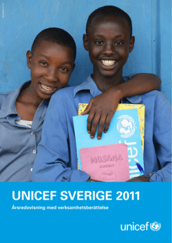 UNICEF SVERIGE 2011