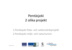 Presentation 2014 Pentäsjoki EESK
