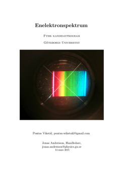 Enelektronspektrum