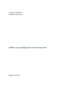 paper - Institutionen för socialt arbete
