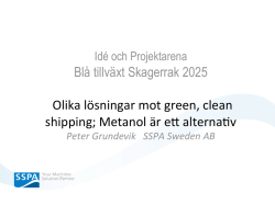 Blå tillväxt Skagerrak 2025 Olika lösningar mot green, clean