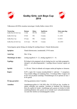 Godby Girls- och Boys Cup 2014