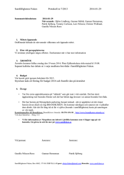 Samfälligheten Fisken Protokoll nr 7/2013 2014-01