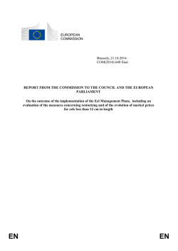 EUROPEAN COMMISSION Brussels, 21.10.2014 COM(2014) 640