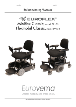 Manual power wheelchair Euroflex Miniflex Classic