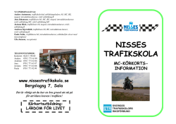 A-körkort - Nisses Trafikskola