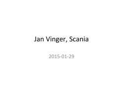 Jan Vinger, Scania - Science Software Nordic