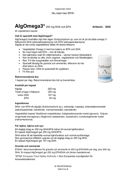 AlgOmega3® - Helhetshälsa
