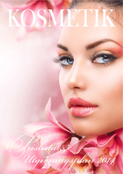 Utgivningsplan 2014 - Tidningen Kosmetik