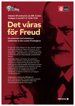 Det våras för Freud - Svenska psykoanalytiska föreningen