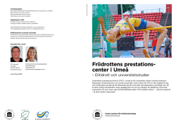 (pdf) - Friidrottens prestationscentrum (FPC)