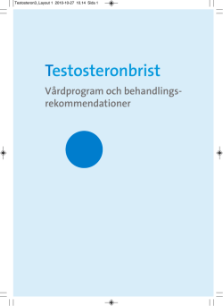 Testosteronbrist - Svensk Andrologisk Förening