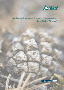 Prospekt - Bergs Timber