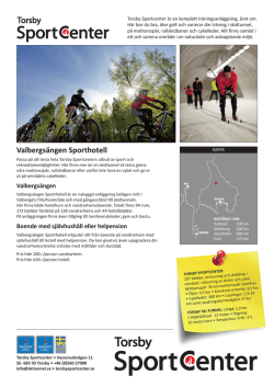 Information i pdf - Torsby Ski Tunnel