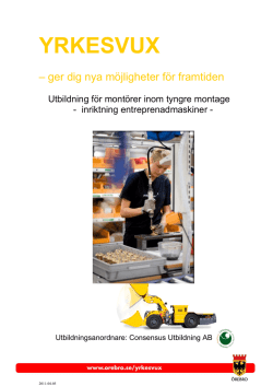 Montörsutbildning Yrkesvux Örebro kommun