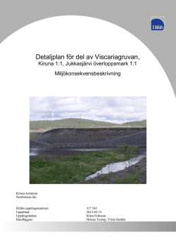 Detaljplan för del av Viscariagruvan,