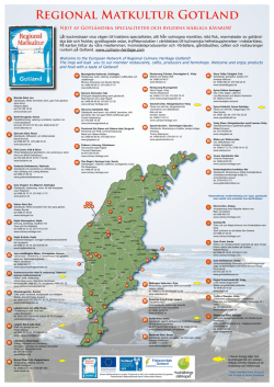 Regional Matkulturs medlemskarta för 2013-14