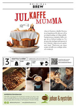 Informationsblad om Julkaffe Mumma