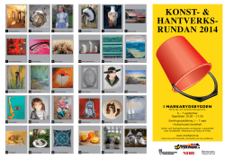 KONST- & HANTVERKS- RUNDAN 2014