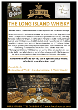 THE LONG ISLAND WHISKY