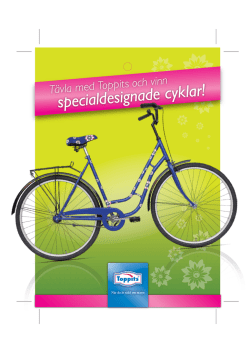 Tävla med Toppits och vinn specialdesignade cyklar!
