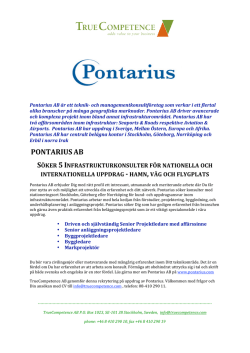 Pontarius AB annons 20111007