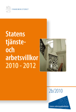 Statens tj&auml;nste- och arbetsvillkor 2010