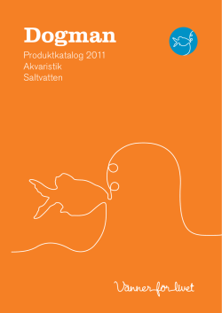 Produktkatalog 2011 Akvaristik Saltvatten