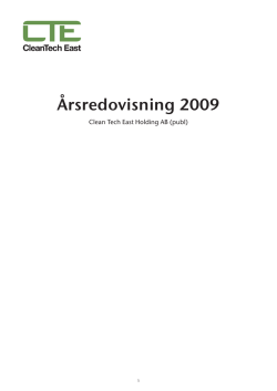 Årsredovisning 2009