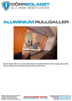 ALUMINIUM RULLGALLER