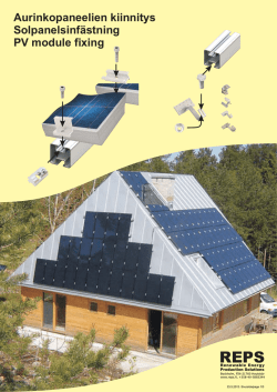 Aurinkopaneelien asennusjärjestelmä