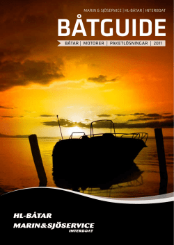 båtar | motorer | paketlösningar | 2011 - Välkommen till HL
