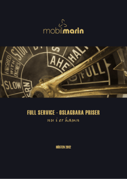 FULL SERVICE - OSLAGBARA PRISER